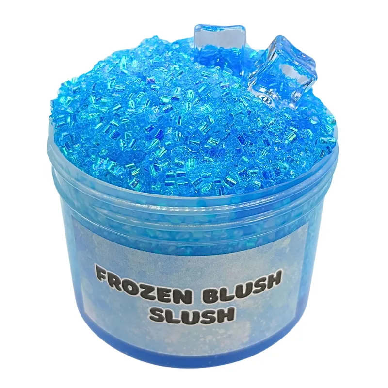 Frozen Blue Slush jar from the side